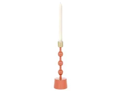 Geemailleerde Aluminium Kandelaar - H.26,5 Cm - Terracotta - Parina-OZAIA Online