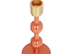 Geemailleerde Aluminium Kandelaar - H.22 Cm - Terracotta - Parina-OZAIA New