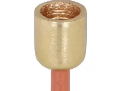 Geemailleerde Aluminium Kandelaar - H.22 Cm - Terracotta - Parina-OZAIA New
