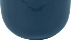 Geemailleerde Metalen Vaas - D. 29 X H. 36 Cm - Messing Afwerking - Groenblauw - Klaudia-OZAIA Outlet