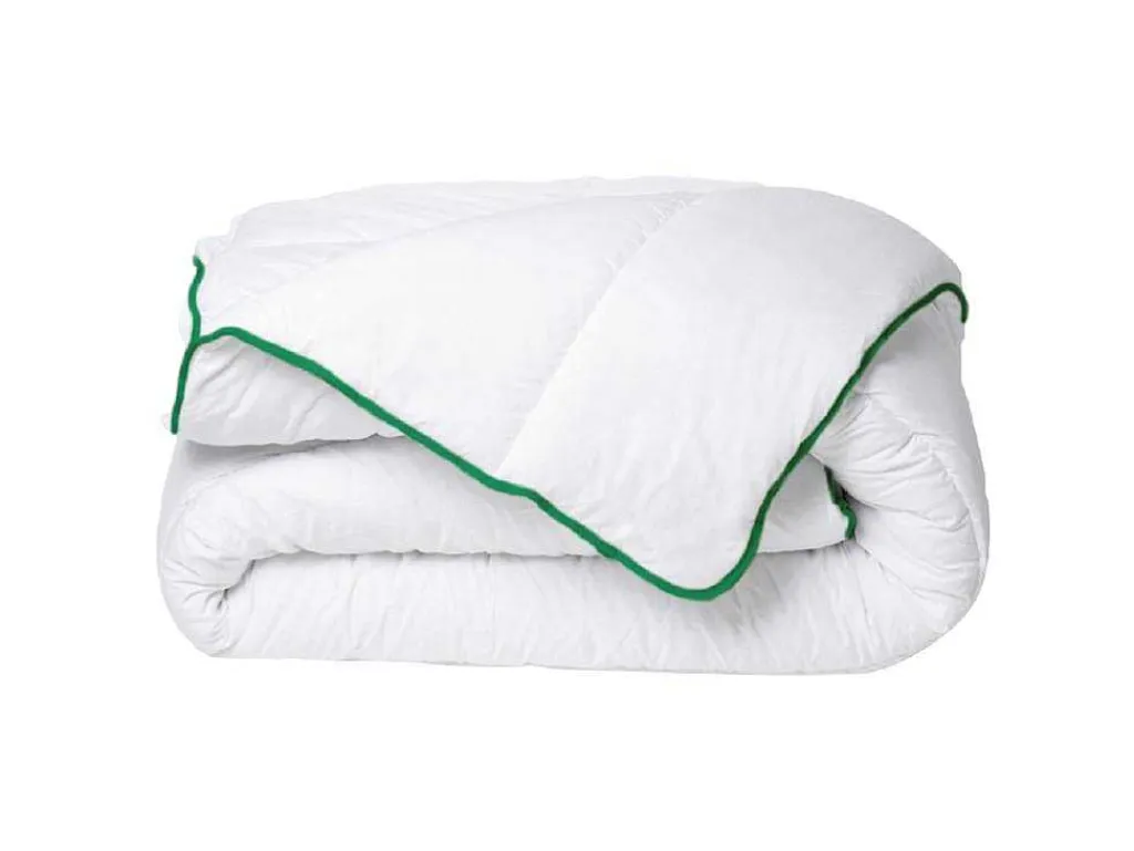 Gematigd Dekbed Met Natuurlijke Antimijtbehandeling Van Van Microvezel - 200 X 200 Cm - 300 G/M - Groene Bies - Azylia Ii-DREAMEA Discount