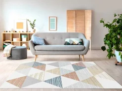 Geometrisch Tapijt - 160 X 230 Cm - Meerdere Kleuren - Geomia-OZAIA Discount
