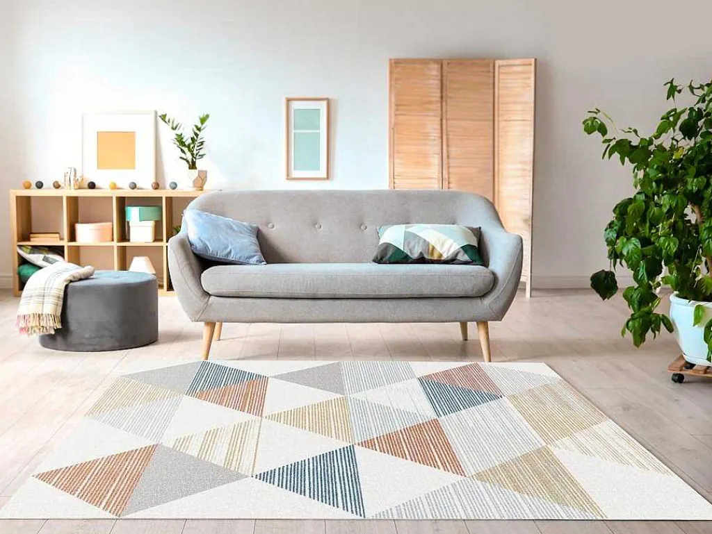 Geometrisch Tapijt - 160 X 230 Cm - Meerdere Kleuren - Geomia-OZAIA Discount