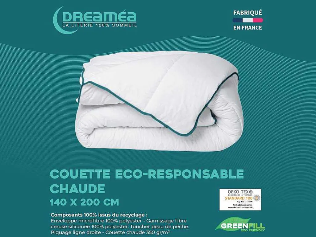 Gerecycled Warm Dekbed Van In Microvezel - 140 X 200 Cm - 350 Gr/M - Rosa-DREAMEA New