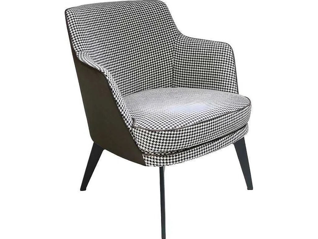 Gestoffeerde Armstoel In Houndstooth Stof 5011-Angel Cerda Sale