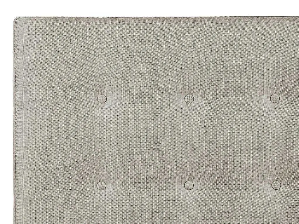 Gewatteerd Hoofdbord Francesco - 140 Cm - Stof - Beige-Vente-unique