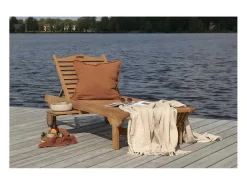 Ghana Ligstoel Goudkleurig, Zilverkleurig.-Venture Home Hot