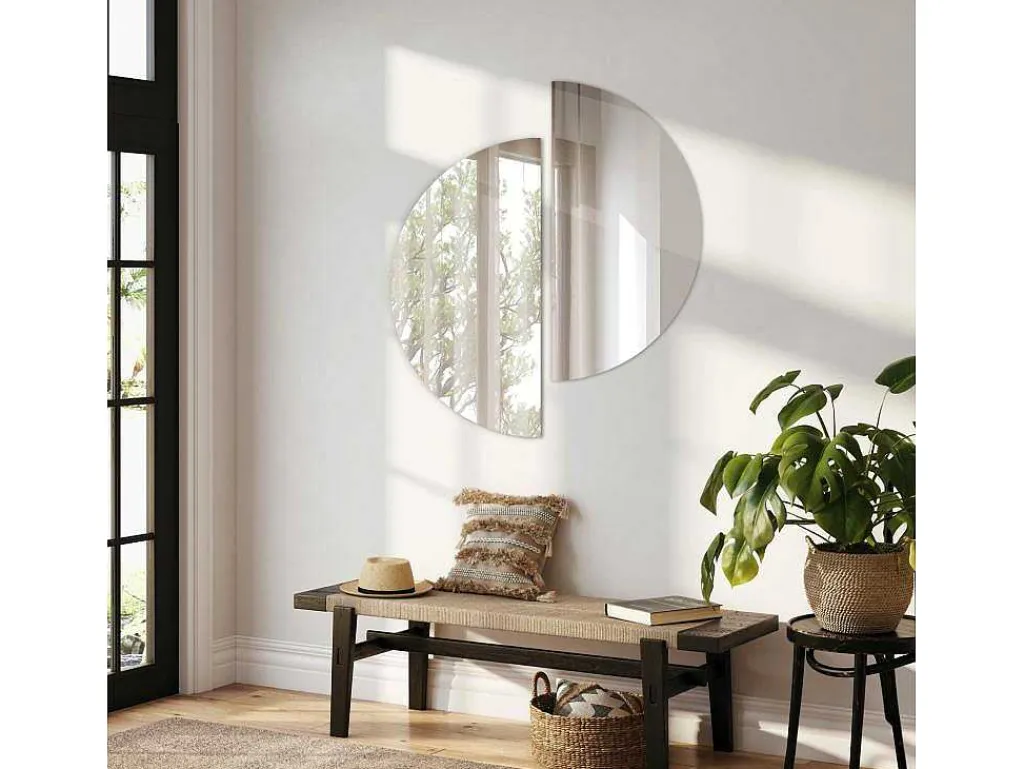 Glamour Badkamerspiegel Klaar Om Te Monteren 1/2 O100-Vente-unique Outlet