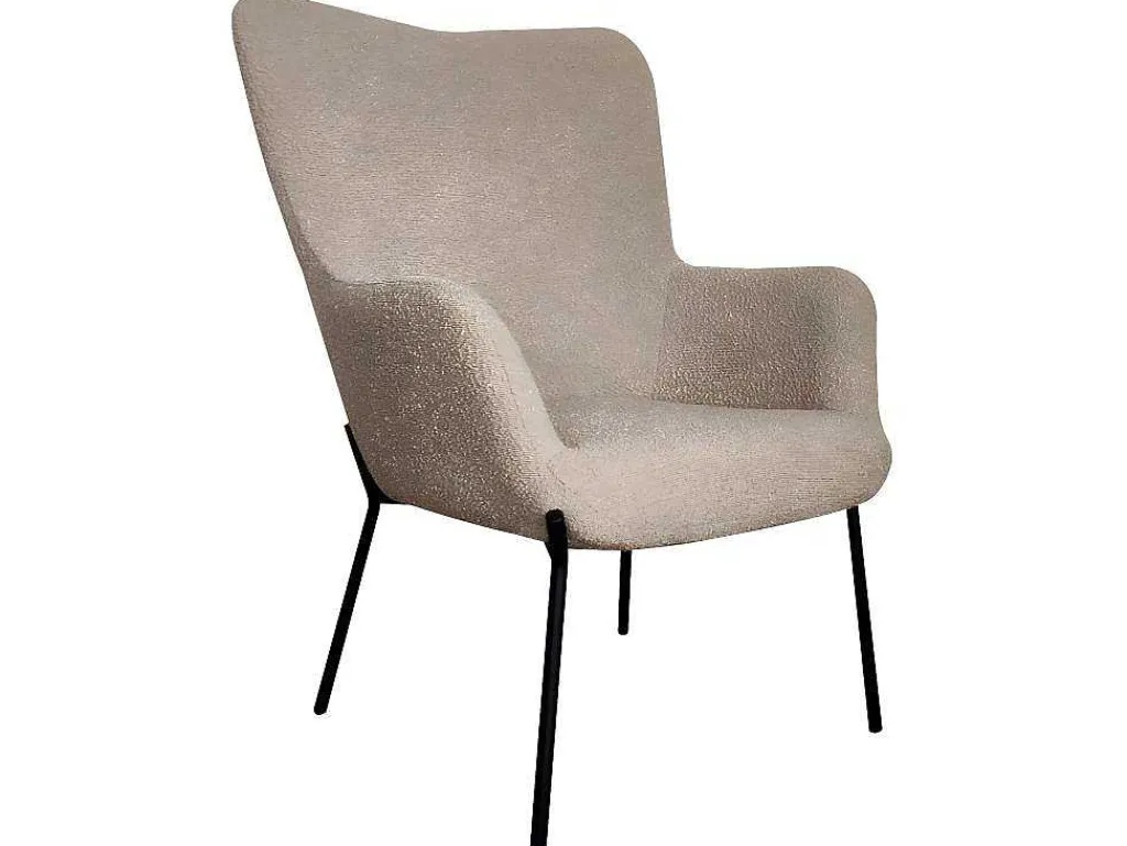 Glasgow Fauteuil Boucle Bruin.-Vente-unique Clearance