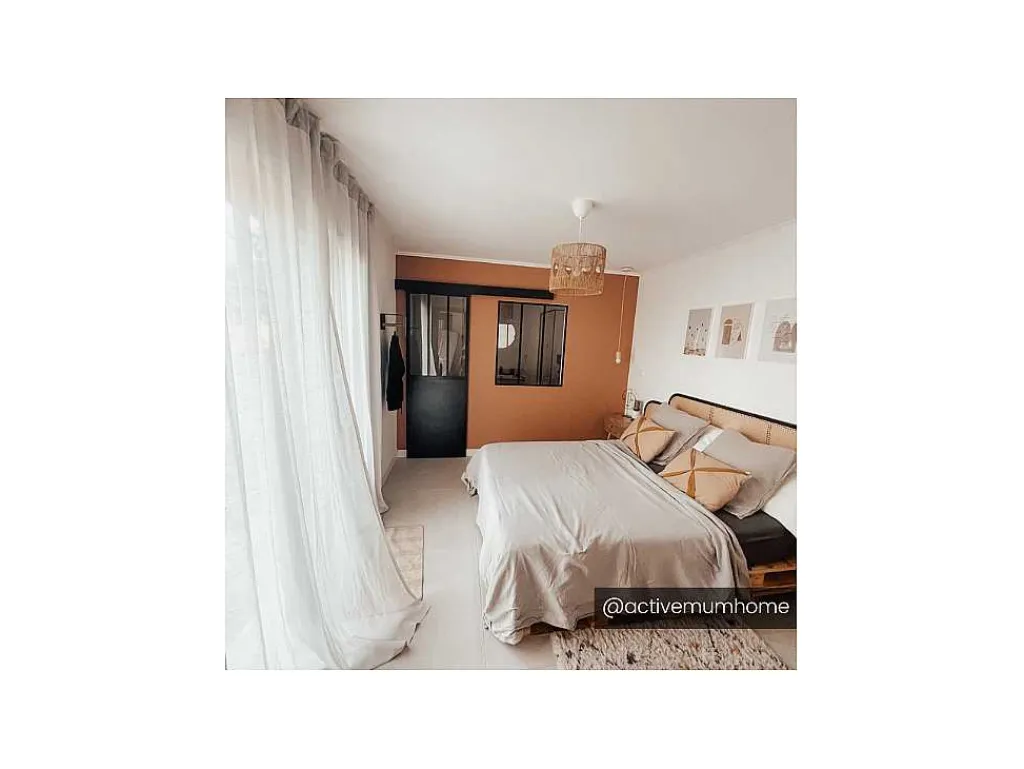 Glazen Binnenraam Bayview Van Aluminium Met Zwarte Poedercoating - 90 X 130 Cm-Vente-unique