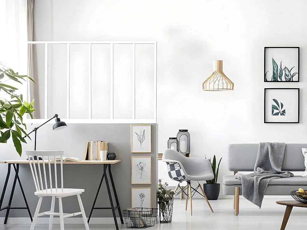 Glazen Binnenraam Bayview In Aluminium Met Witte Poedercoating - 180X105 Cm-Vente-unique Sale