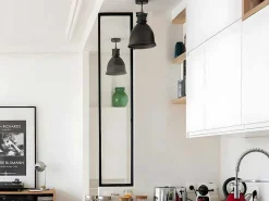 Glazen Binnenraam In Aluminium Met Poedercoating - 30 X 130 Cm - Zwart - Bayview-Vente-unique