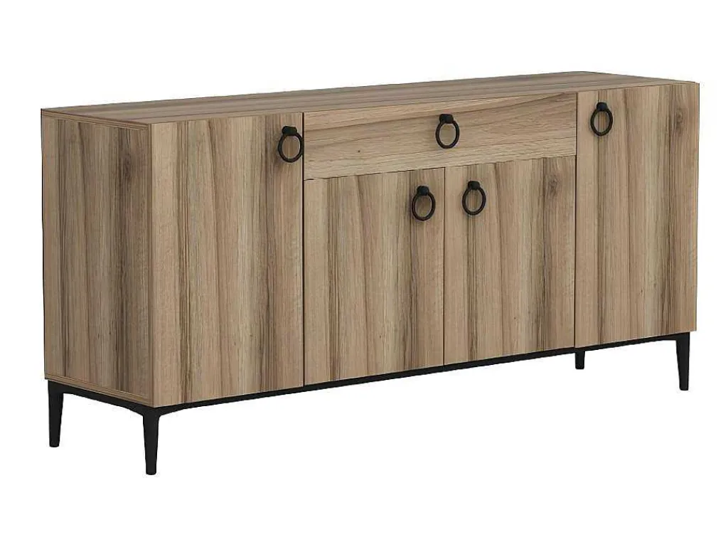 Gloria Multifunctioneel Kabinet, Walnoot, 160X42X75 Cm,-EPIKASA