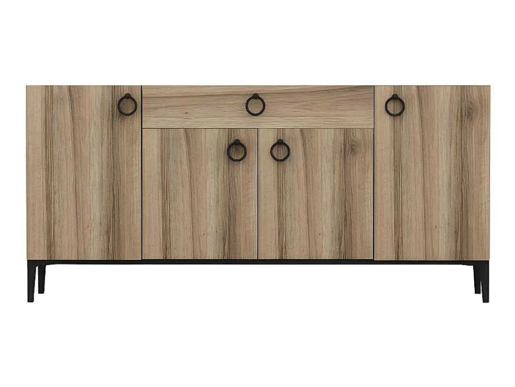 Gloria Multifunctioneel Kabinet, Walnoot, 160X42X75 Cm,-EPIKASA