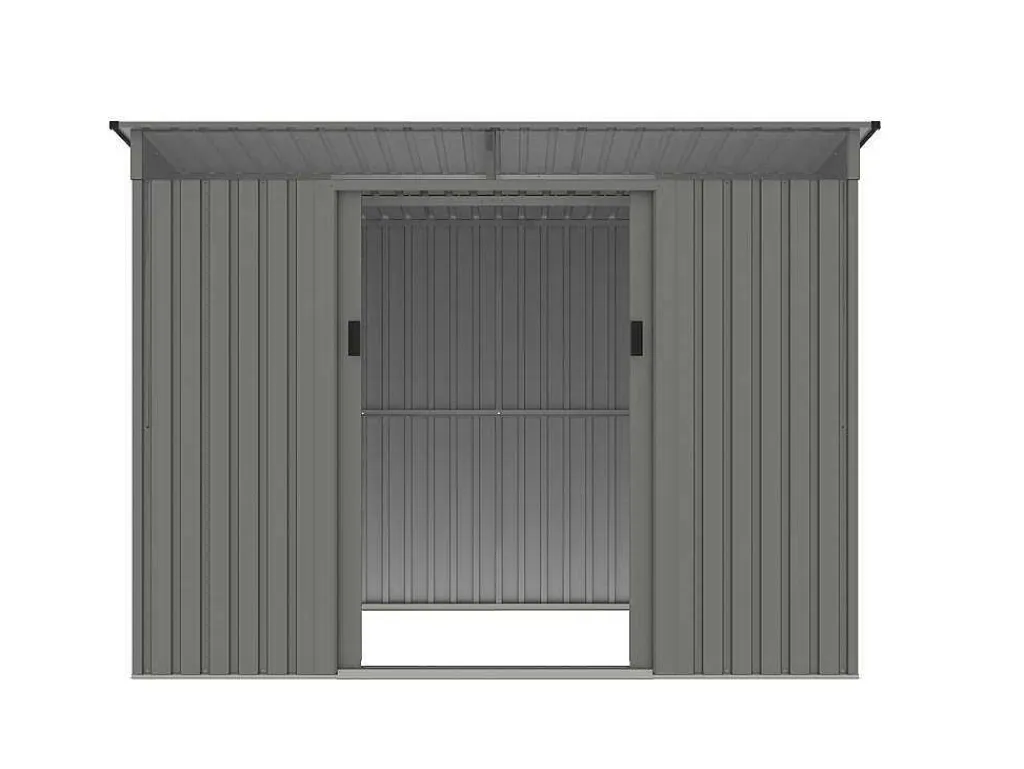 Grijs Metalen Tuinhuisje Van Gegalvaniseerd Staal 4,29 M - Folco-EXPERTLAND Clearance