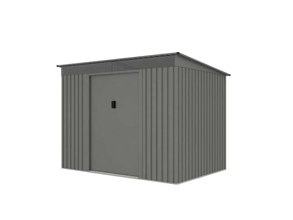 Grijs Metalen Tuinhuisje Van Gegalvaniseerd Staal 4,29 M - Folco-EXPERTLAND Clearance