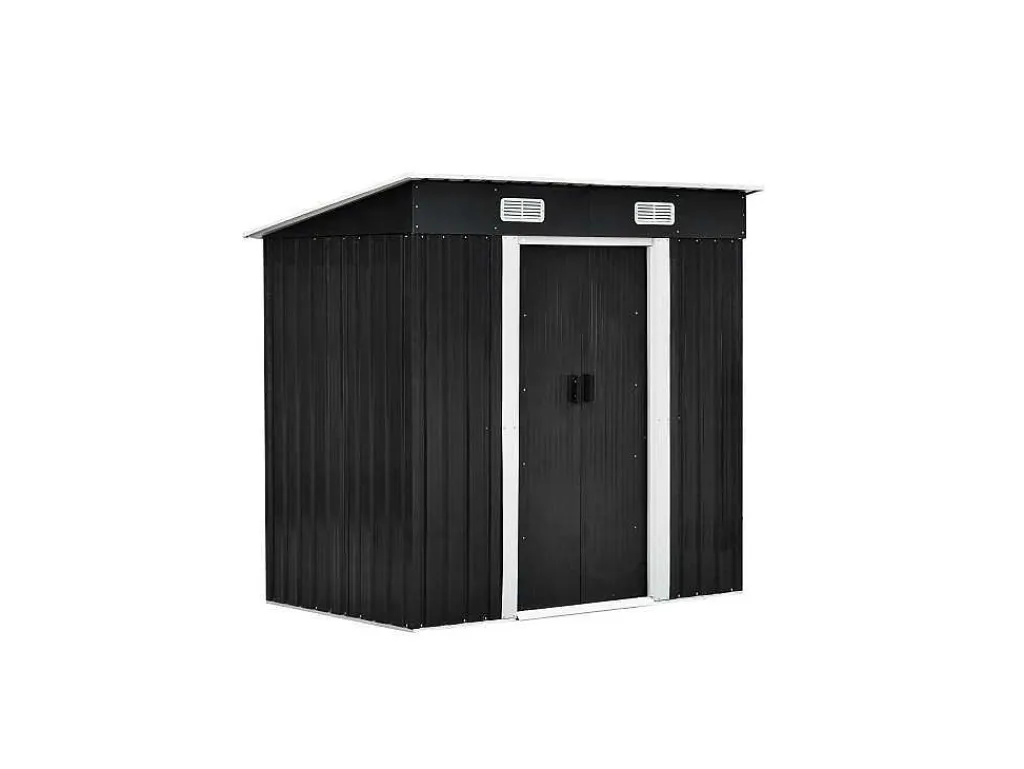 Grijs Metalen Tuinhuisje Van Gegalvaniseerd Staal 2,3 M - Manso-EXPERTLAND Discount