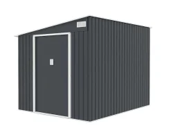 Grijs Metalen Tuinhuisje Van Gegalvaniseerd Antracietkleurig Staal 4,97 M - Daustin-EXPERTLAND Discount