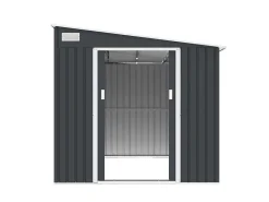 Grijs Metalen Tuinhuisje Van Gegalvaniseerd Antracietkleurig Staal 4,97 M - Daustin-EXPERTLAND Discount