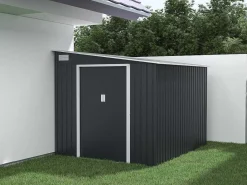 Grijs Metalen Tuinhuisje Van Gegalvaniseerd Antracietkleurig Staal 4,97 M - Daustin-EXPERTLAND Discount