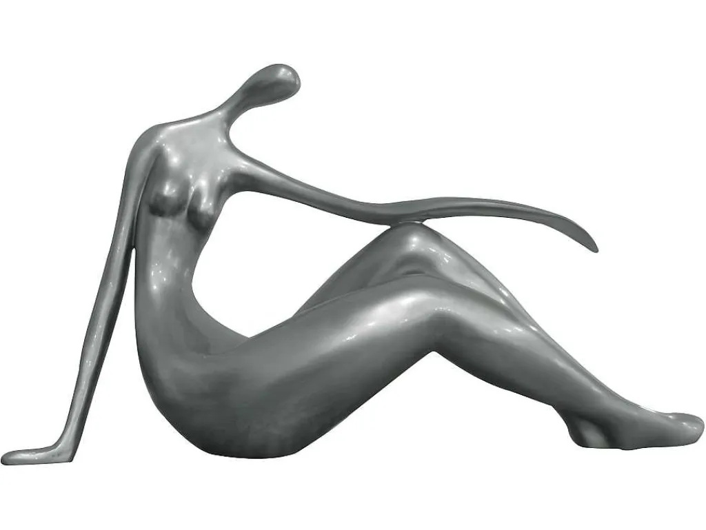 Groot Beeld Madeleine Ii Van Hars - L.36 X H. 22 Cm - Zilver-OZAIA Outlet