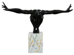 Groot Beeld Soledad Ii Van Hars - L.73 X H.57 Cm - Zwart-OZAIA Clearance