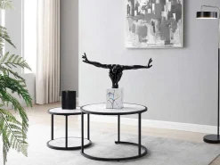 Groot Beeld Soledad Ii Van Hars - L.73 X H.57 Cm - Zwart-OZAIA Clearance