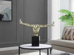 Groot Beeld Soledad Ii Van Hars - L 73 X H 57 Cm - Goud-OZAIA New