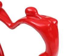 Groot Hartvormig Standbeeld Van Hars B49 X H55 Cm Rood Lovina-OZAIA Sale