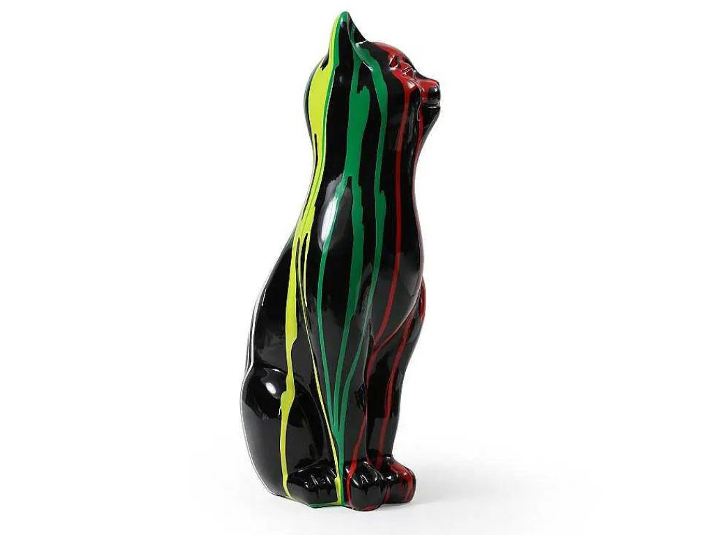 Groot Kattenstandbeeld Van Hars L24 X B13 X H53 Cm Meerdere Kleuren Miniria-OZAIA Hot