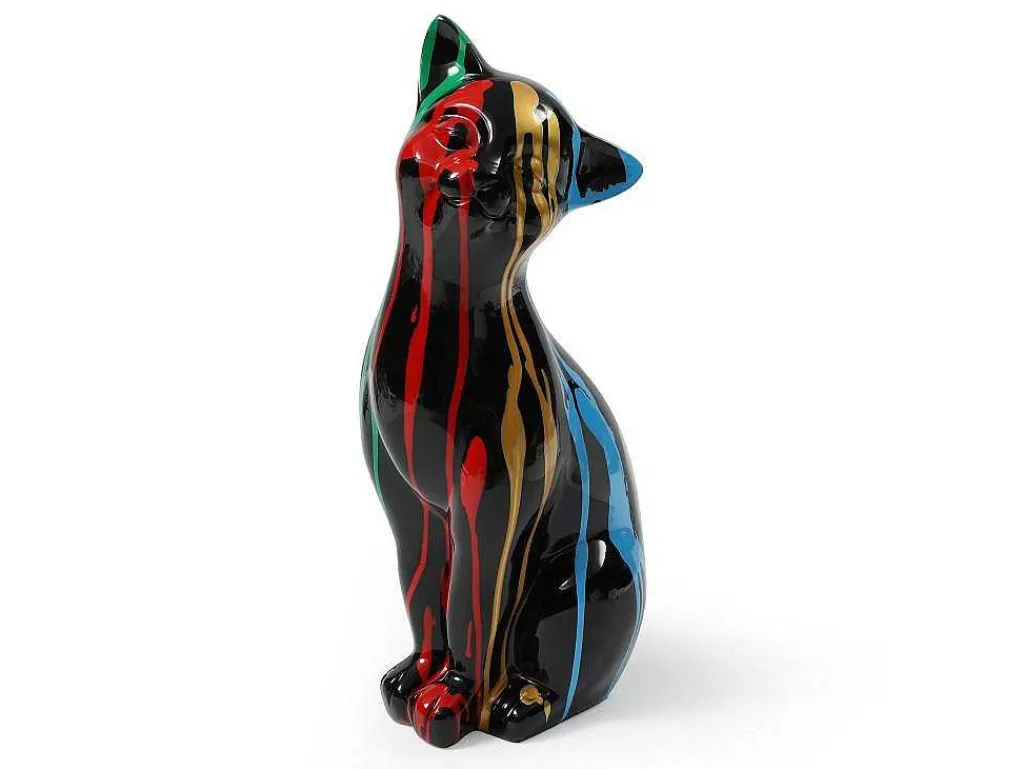 Groot Kattenstandbeeld Van Hars L24 X B13 X H53 Cm Meerdere Kleuren Miniria-OZAIA Hot