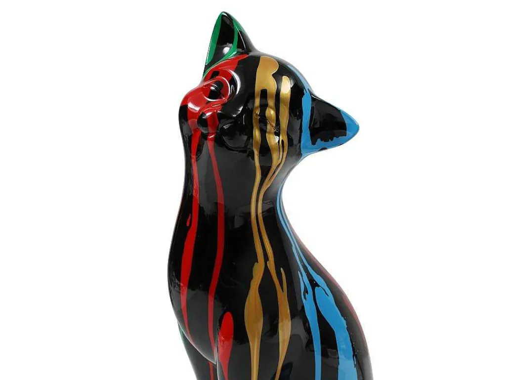 Groot Kattenstandbeeld Van Hars L24 X B13 X H53 Cm Meerdere Kleuren Miniria-OZAIA Hot