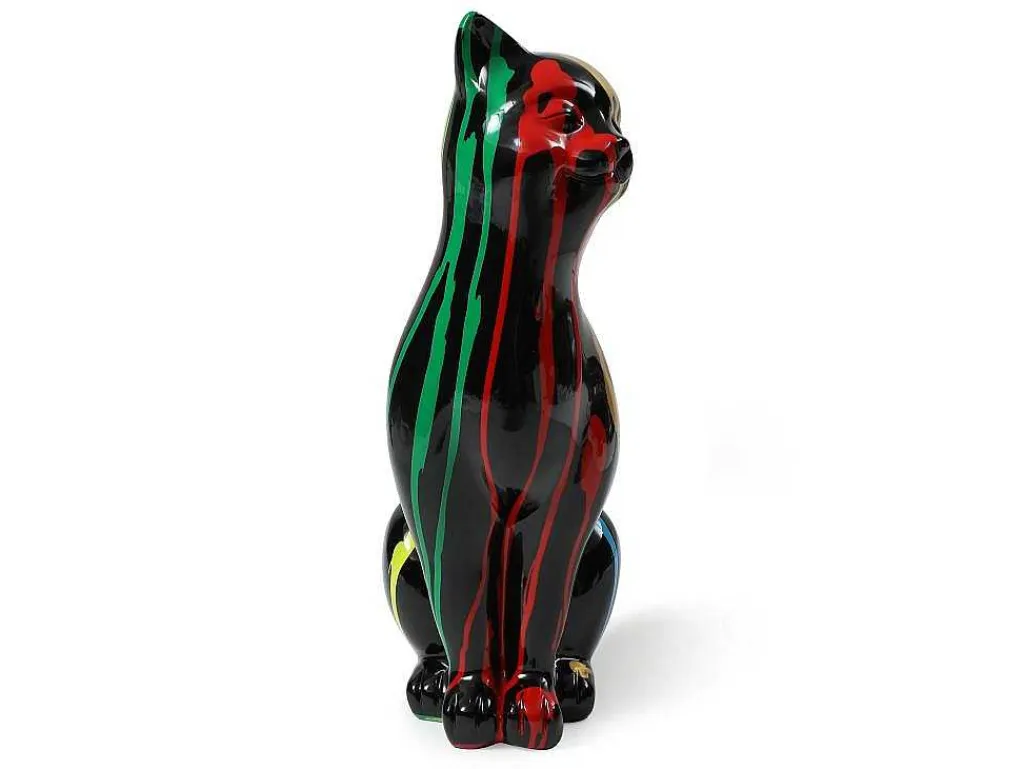 Groot Kattenstandbeeld Van Hars L24 X B13 X H53 Cm Meerdere Kleuren Miniria-OZAIA Hot