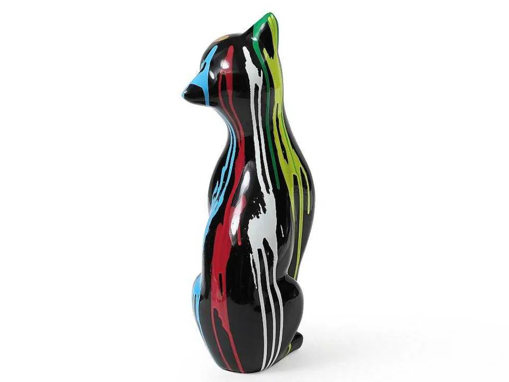 Groot Kattenstandbeeld Van Hars L24 X B13 X H53 Cm Meerdere Kleuren Miniria-OZAIA Hot
