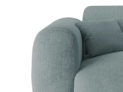 Grote Hoekbank Met Hoek Rechts Van Blauwe Stof Met Textuur Pogni Van Maison Cephy-Maison Céphy Hot