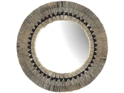 Grote Ronde Spiegel Van Mendong-Stro Chokwe - D80 Cm - Naturel-OZAIA Discount