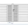 Halfopengewerkte Aluminium Elektrische Draaipoort Met Motief B300 X H164 Cm Antraciet Orist Ii-EXPERTLAND