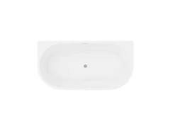Halfvrijstaand Bad - 175 Liter - 130 X 71,5 X 58 Cm - Wit - Acryl - Divina-Shower & Design Online
