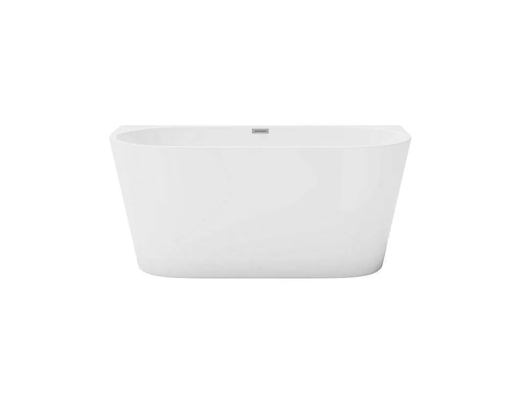 Halfvrijstaand Bad - 175 Liter - 130 X 71,5 X 58 Cm - Wit - Acryl - Divina-Shower & Design Online