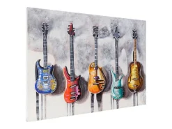 Handgeschilderde Olieverf Gitaren-Vente-unique New