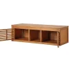 Hangend Badkamermeubel Van Acaciahout Met Dubbele Wastafel - 130 Cm - Penebel-Vente-unique Sale