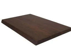 Hangend Bureau Van Donker Teakhout Met Zwarte Beugels En Wastafel - 80 X 50 Cm - Sukawati-Vente-unique New