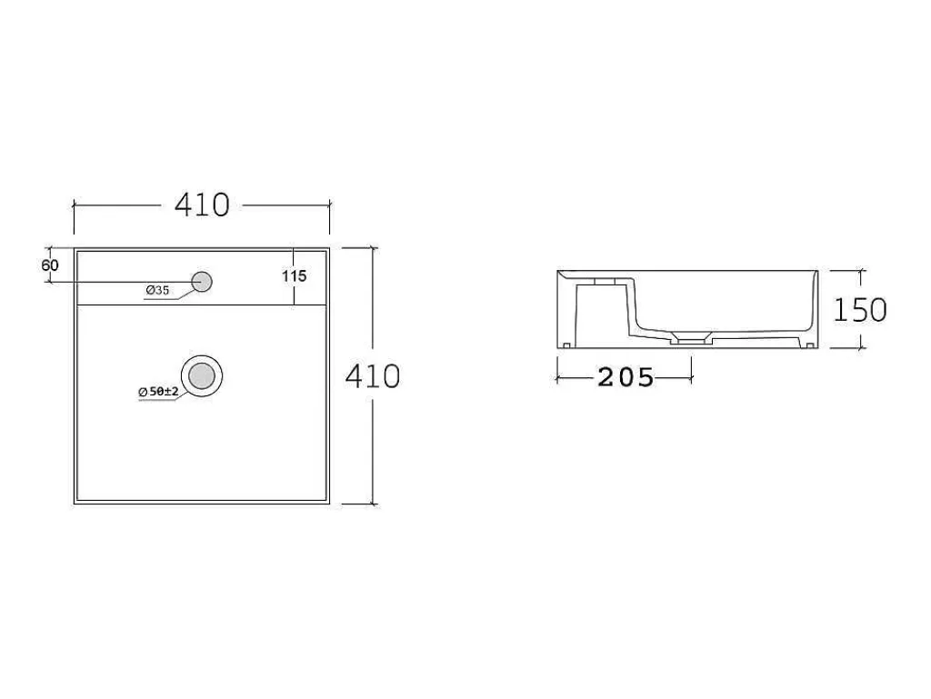 Hangend Bureau Van Donker Teak Met Zwarte Beugels En Dubbele Wastafel - 120 X 50 Cm - Sukawati-Vente-unique Sale