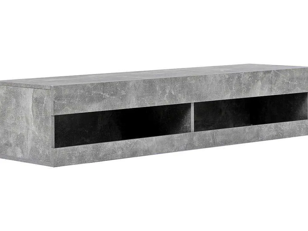 Hangend Tv-Meubel 140 Cm Met Led - Grijs-ModernLuxe Best