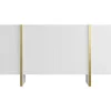 Hangend Tv-Meubel Met 4 Deuren Van Mdf - Wit En Goudkleurig - Luvonia-Vente-unique