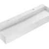 Hangend Wastafelblad - Wit - L120 X B40 X H15 Cm - Yamdrok-Shower & Design Outlet