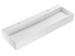Hangend Wastafelblad - Wit - L120 X B40 X H15 Cm - Yamdrok-Shower & Design Outlet