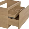 Hangend Wastafelmeubel Met Opzetwastafel In Steen Eikenfineer 80 Cm Mesliva-Vente-unique Hot