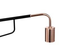 Hangende Wandlamp Van Gebogen Metaal - L65 X D10 X H25 Cm - Zwart En Koperkleurig - Colwood-OZAIA Hot