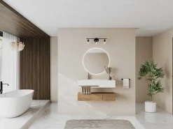 Hangende Wastafel Met Nis - Wit - L80 X B40 X H20 Cm - Goyoko-Shower & Design